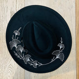 Vegan Felt Hat - XL Brim - Ginkgo Biloba