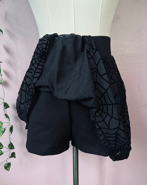 The Morbid Mini Skort - WEBS - Sheer Skirt with Built In Shorts