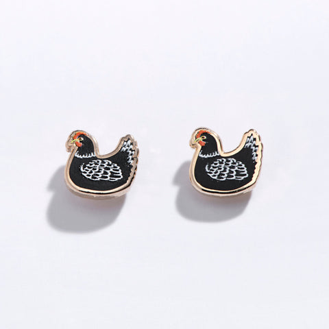 Chicken Stud Earrings