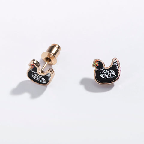 Chicken Stud Earrings
