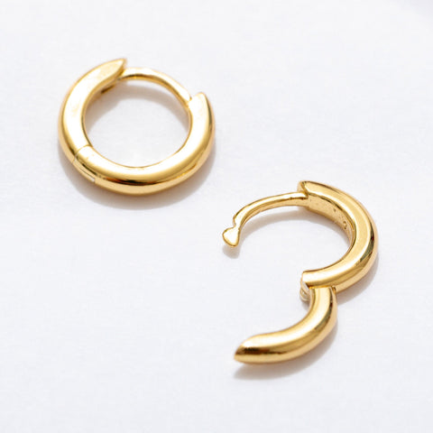 Margot Huggie Hoop Earrings Sterling Silver