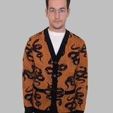 Unisex Esoteric Snake Cardigan 100% Cotton