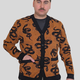 Unisex Esoteric Snake Cardigan 100% Cotton