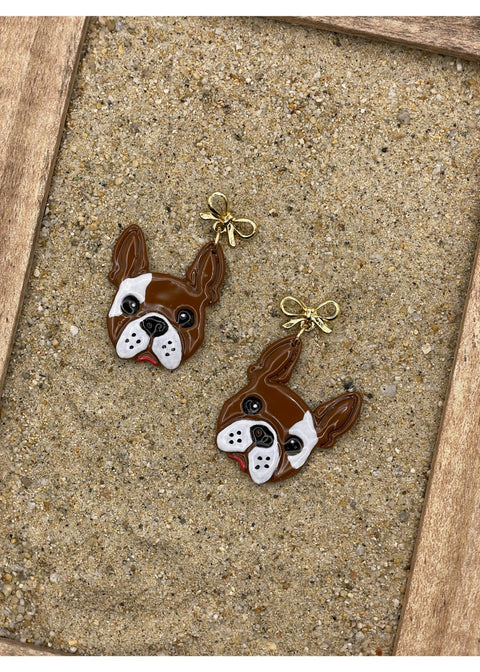 Dog Lover Frenchy Dangle Earrings