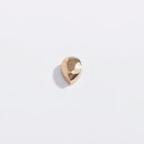 Tiny Faceted Teardrop Flat Back Stud Earrings