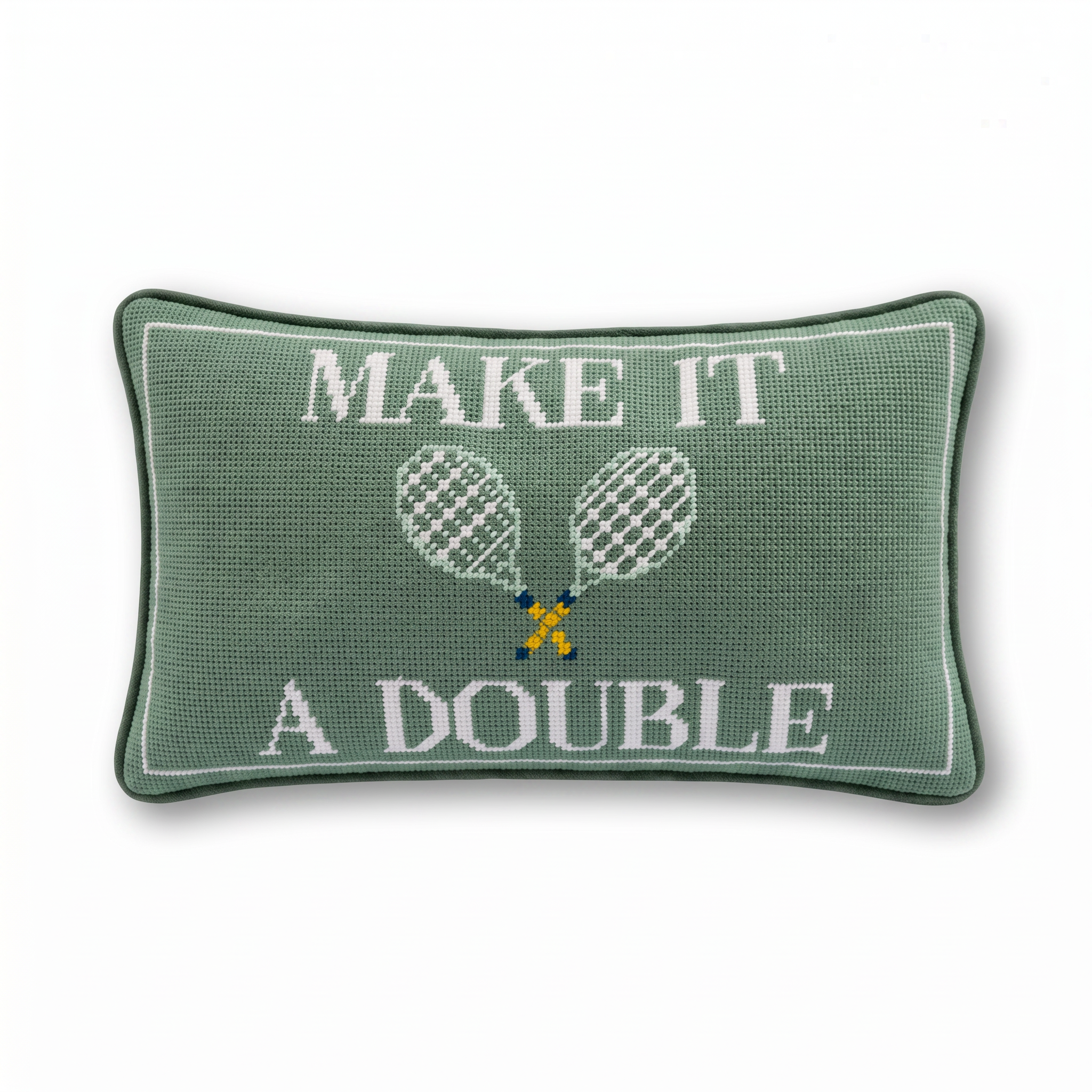 Needlepoint Pillow - Make It A Double