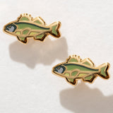 Bass Fish Studs