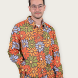 Unisex Flower Power Denim Jacket