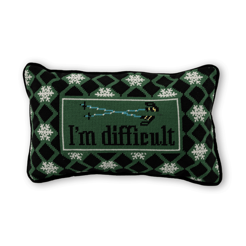 Needlepoint Pillow - I'm Difficult