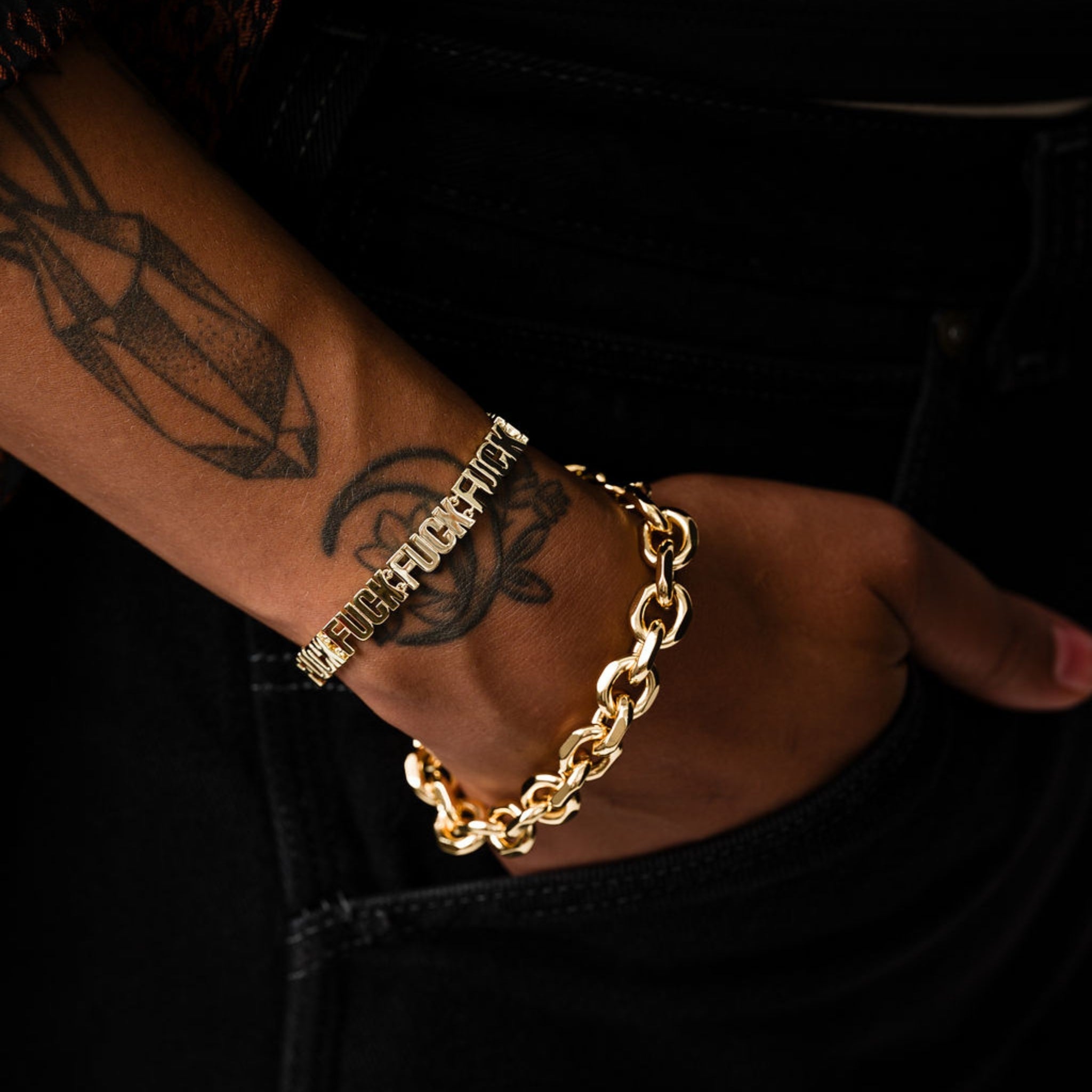 FUCK MY LIFE DRIP BRACELET 専用 Fuck Fuck Fuck Chain Bracelet – ModCloth