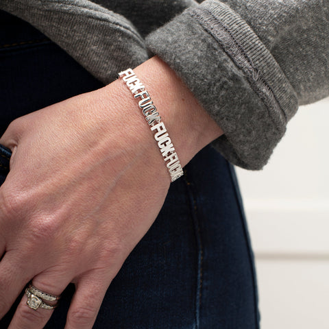 Fuck Fuck Fuck Chain Bracelet