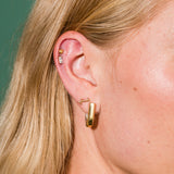 Fuck Script Flat Back Stud Earrings