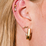 Fuck Script Flat Back Stud Earrings