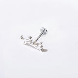 Fuck Script Flat Back Stud Earrings