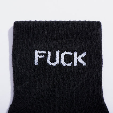 Fuck Quarter Crew Socks
