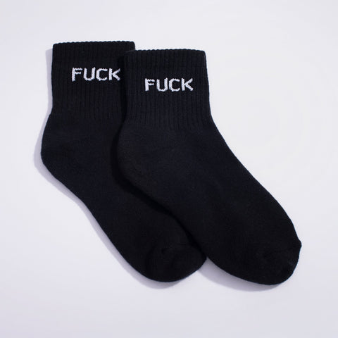 Fuck Quarter Crew Socks