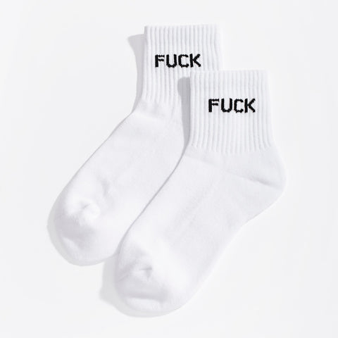 Fuck Quarter Crew Socks