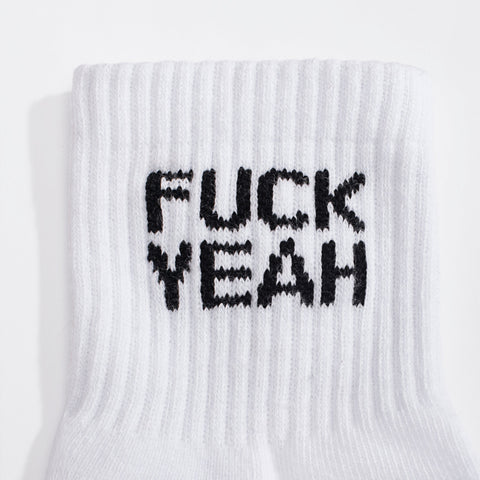 Fuck Yeah Quarter Crew Socks