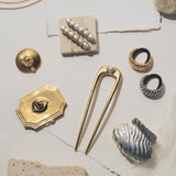 Pierced Pearl Brooch