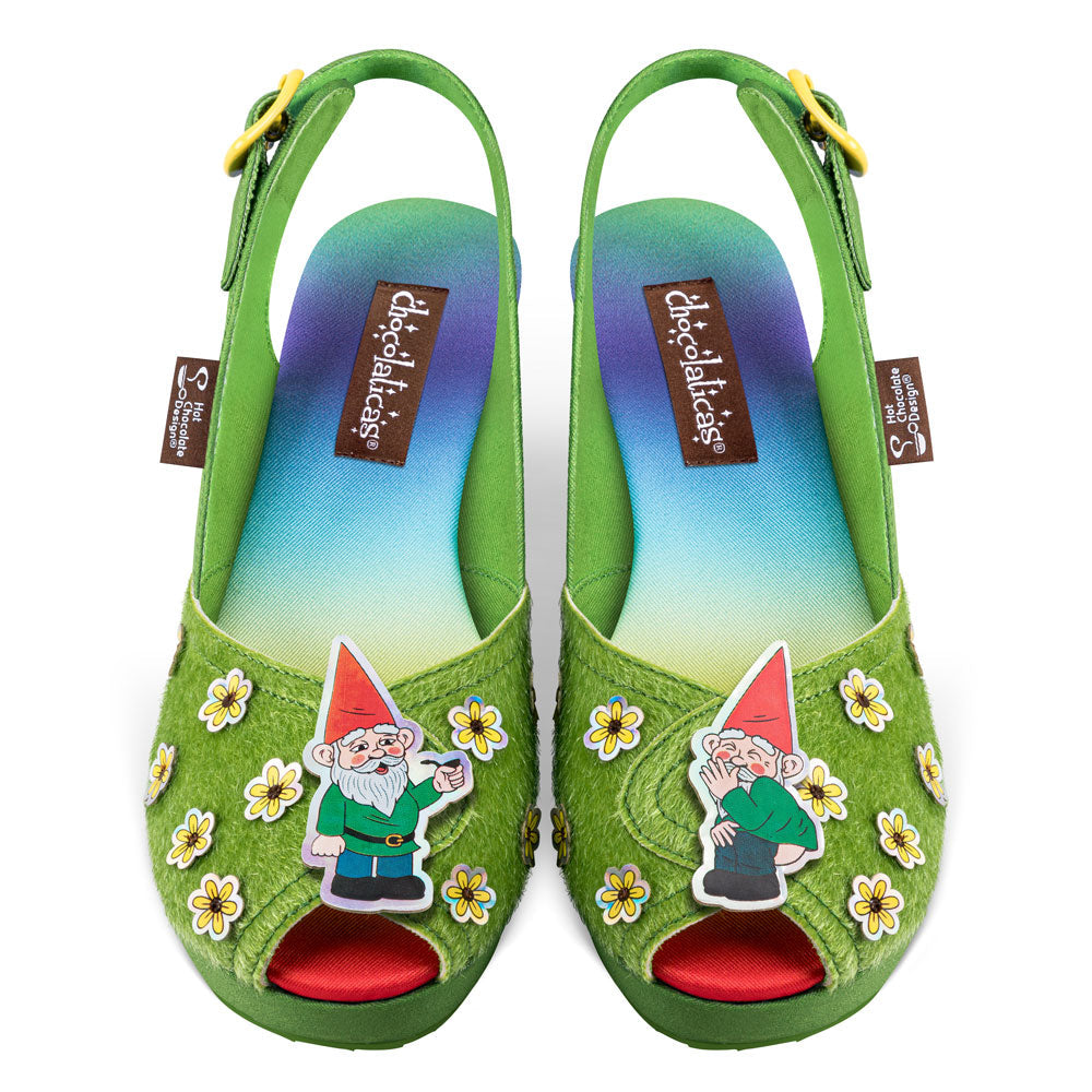 Chocolaticas® Naughty Gnome Women's Platform Sandal
