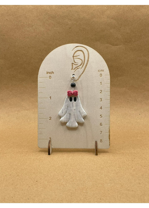 Salem Cute Ghosts with Bows Earrings