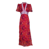 Gigi Dress in Monarch Rouge