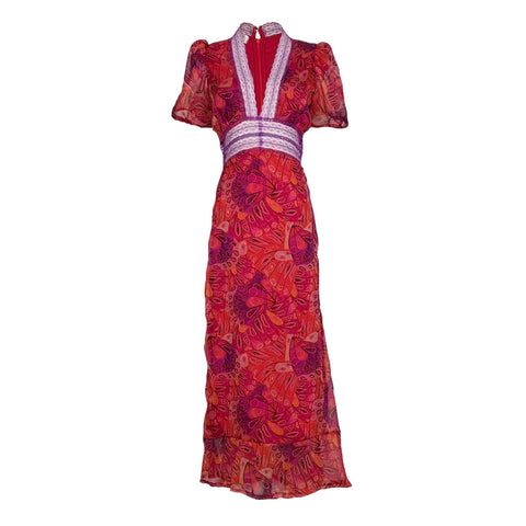 Gigi Dress in Monarch Rouge