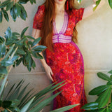 Gigi Dress in Monarch Rouge
