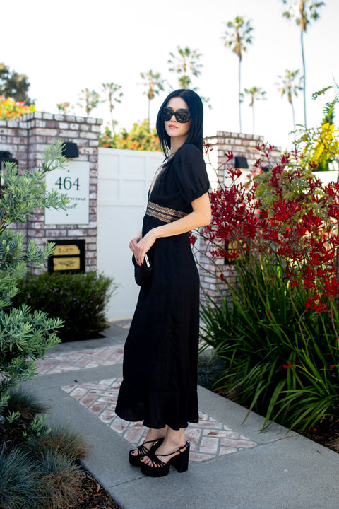 Gigi Dress in Nero Notte