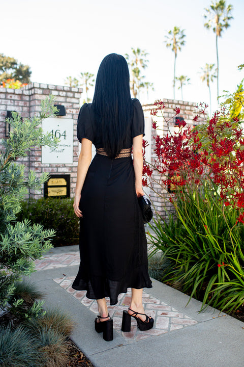 Gigi Dress in Nero Notte
