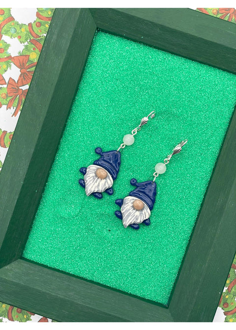 Cutie Blue Gnome Earrings