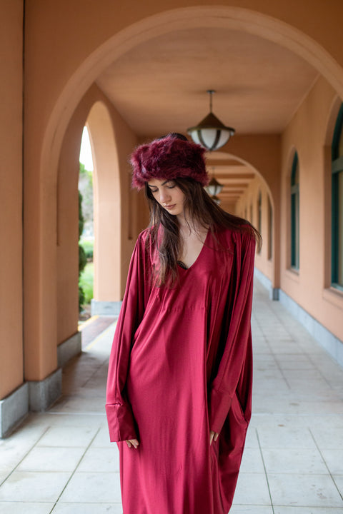 Gracie Caftan in Carnelian Slink