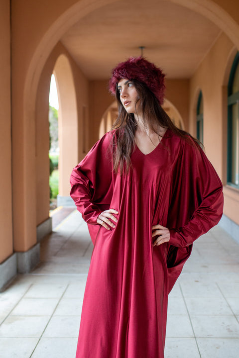 Gracie Caftan in Carnelian Slink