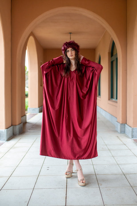 Gracie Caftan in Carnelian Slink