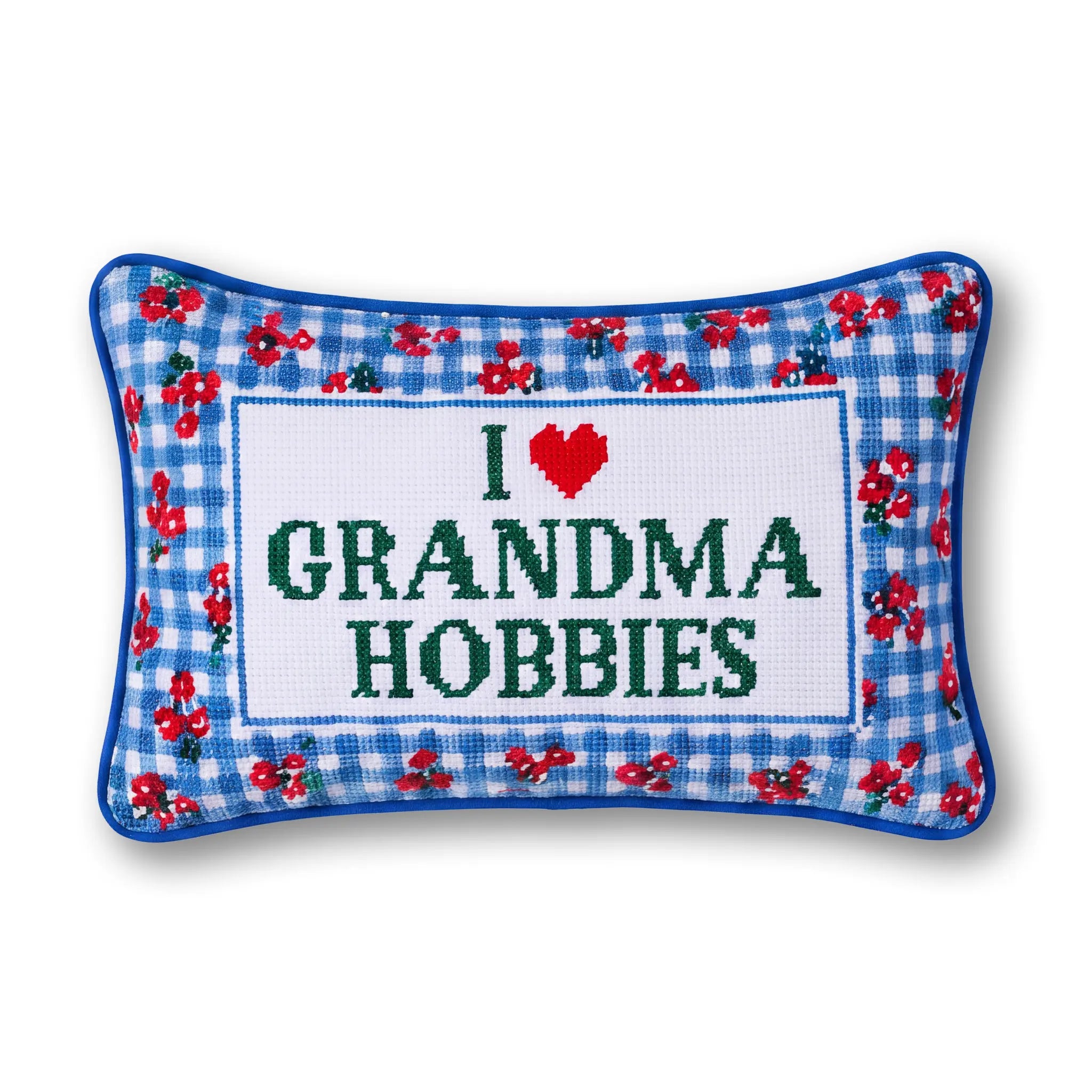 Needlepoint Pillow - I ❤️ Grandma Hobbies