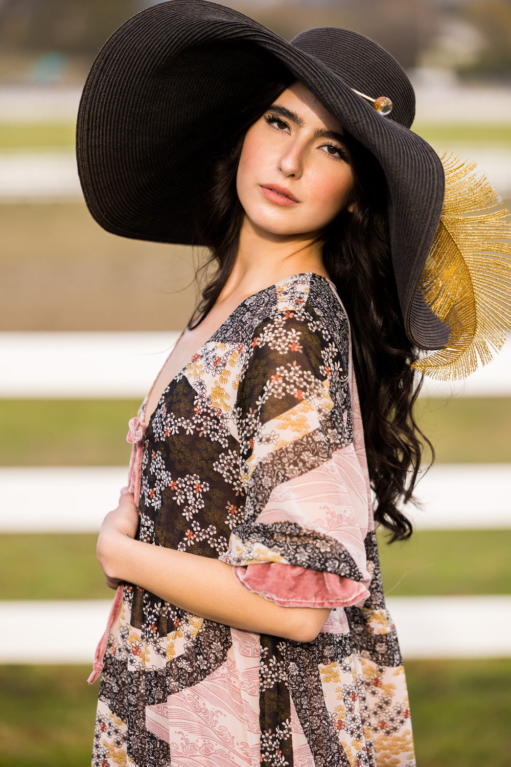 Ophelia Velvet Ruffle Maxi Dress in Hana Heather