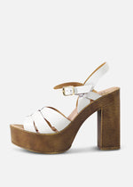 Hollie Wooden Platform Heels