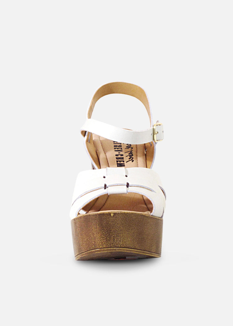 Hollie Wooden Platform Heels