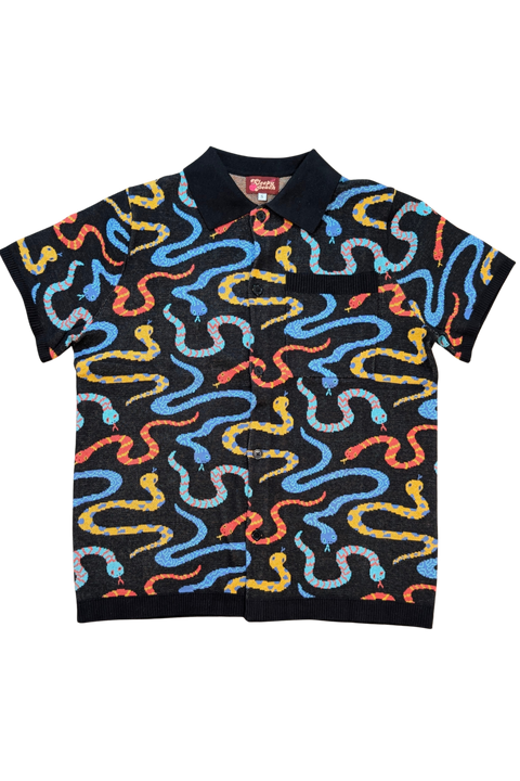 Hissy Fit Button Up Knit Shirt