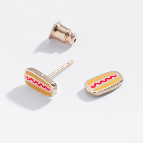 Hot Dog Stud Earrings