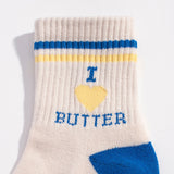 I Heart Butter Quarter Crew Socks