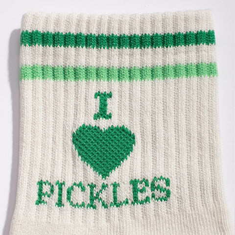 I Heart Pickles Quarter Crew Socks