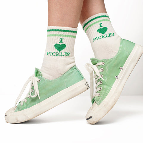 I Heart Pickles Quarter Crew Socks