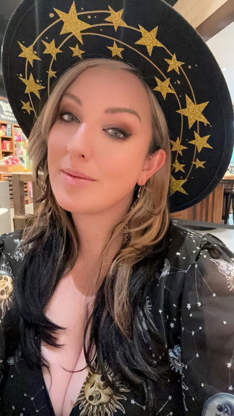 Vegan Felt Hat - XL Brim - Star Halo