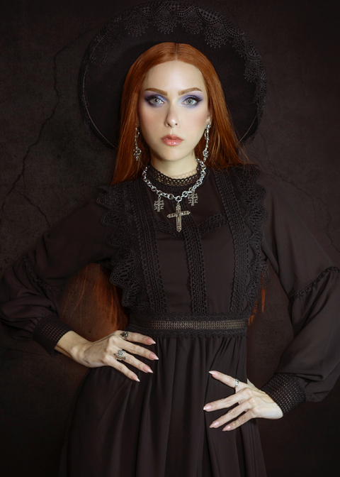 Agatha - Lightweight boho witchy dress - READY TO SHIP! 2XL Agatha - Lightweight boho witchy dress - READY TO SHIP! 2XL