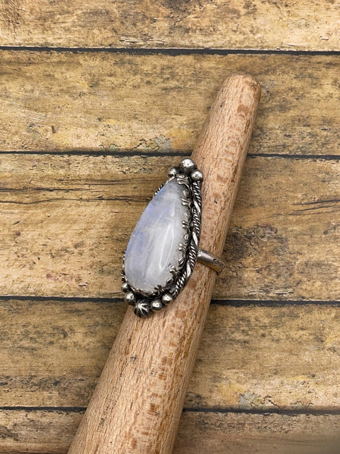 Gianna - Rainbow Moonstone Statement Ring