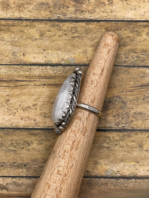 Gianna - Rainbow Moonstone Statement Ring