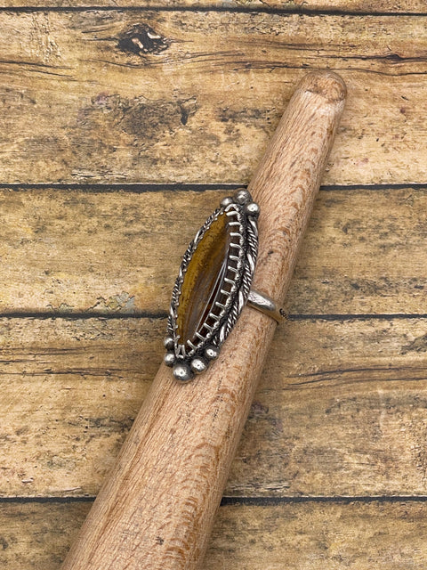 Ingrid - Tiger Eye Boho Statement Ring