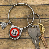 Saul - Round Keychain with Billiard Ball #11