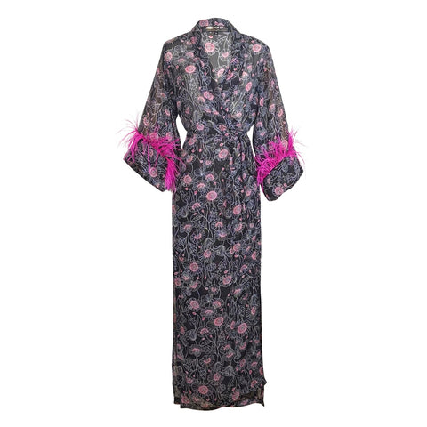 Marlene Wrap Dress in Mimosa Pink